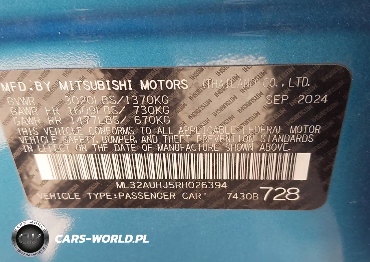 2024 Mitsubishi Mirage Es-Le VIN:ML32AUHJ5RH026394 - 9