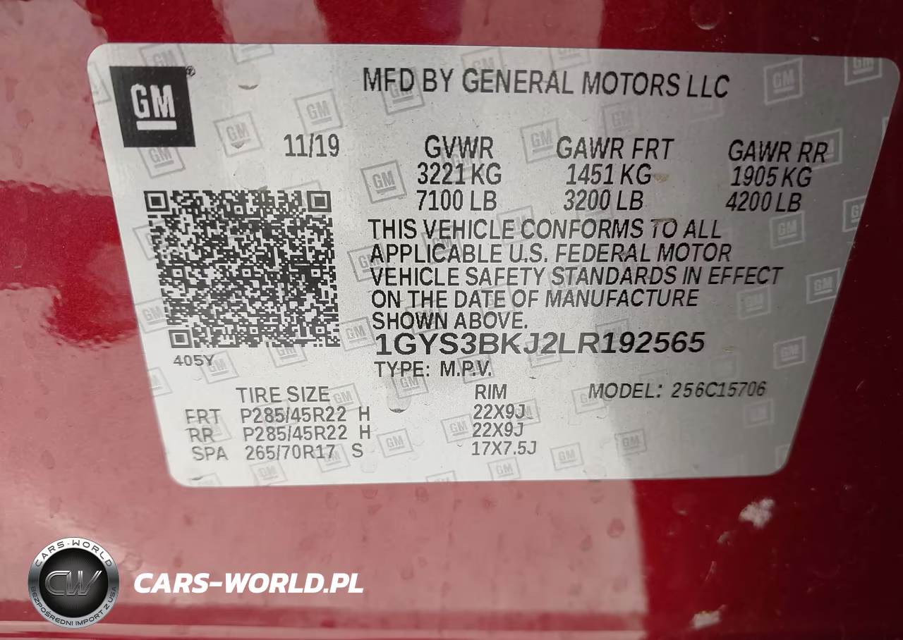 2020 Cadillac Escalade 2Wd Luxury VIN:1GYS3BKJ2LR192565 - 9