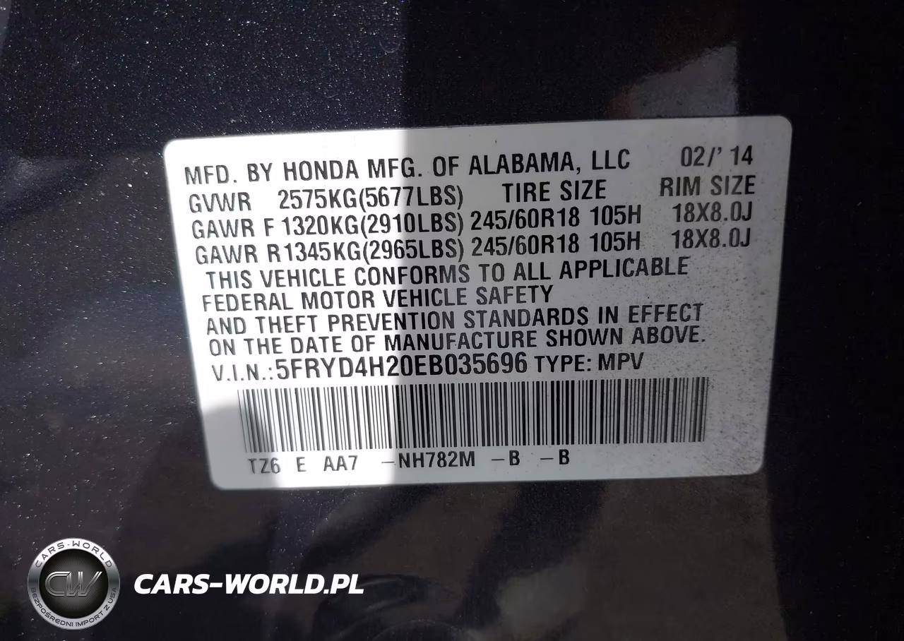 2014 Acura Mdx VIN:5FRYD4H20EB035696 - 9