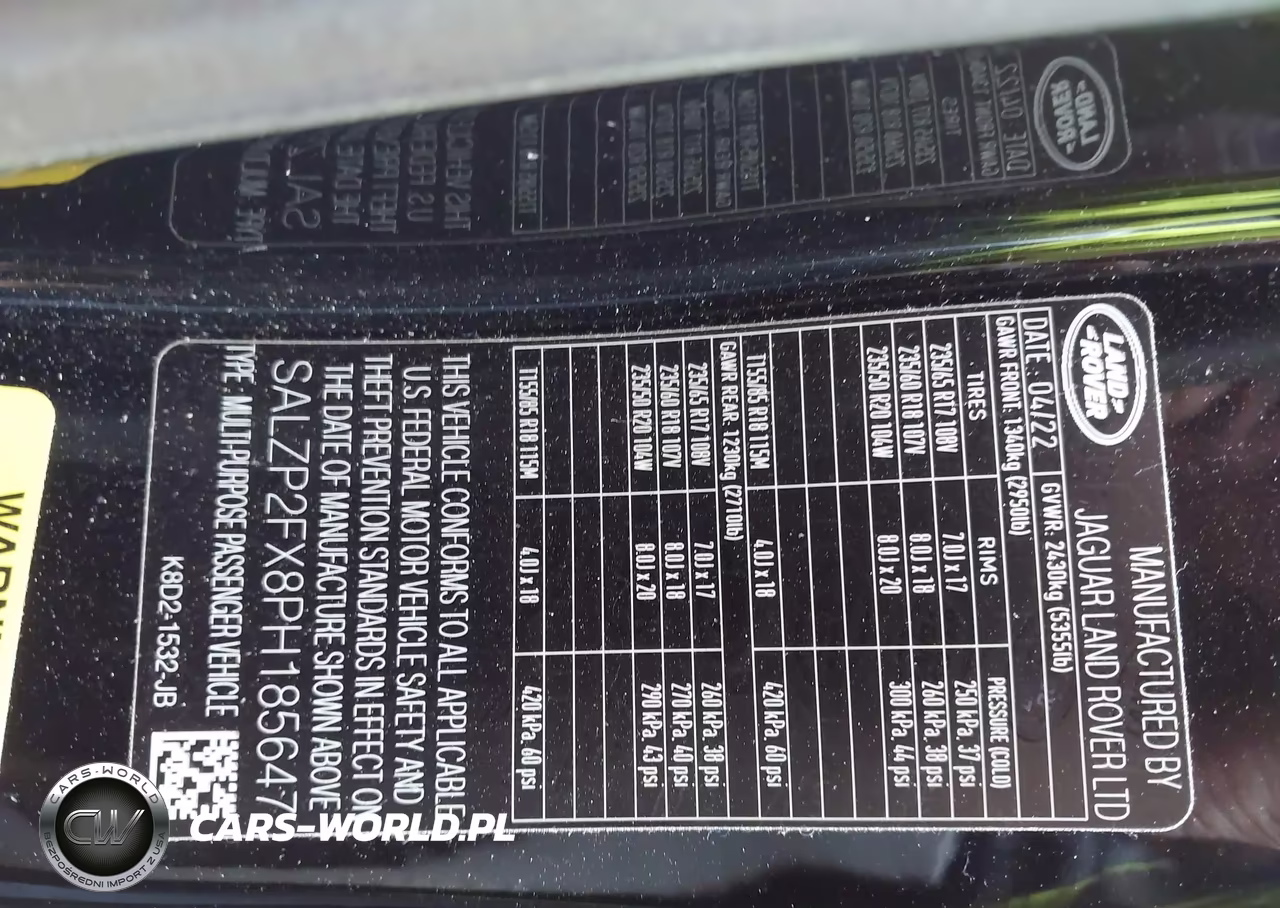 2023 Land Rover Range Rover Evoque Se VIN:SALZP2FX8PH185647 - 9