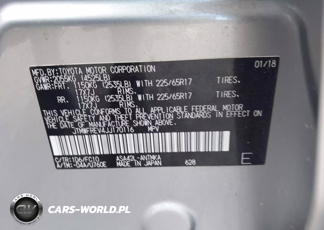 2018 Toyota Rav4 Xle VIN:JTMWFREV4JJ170116 - 9