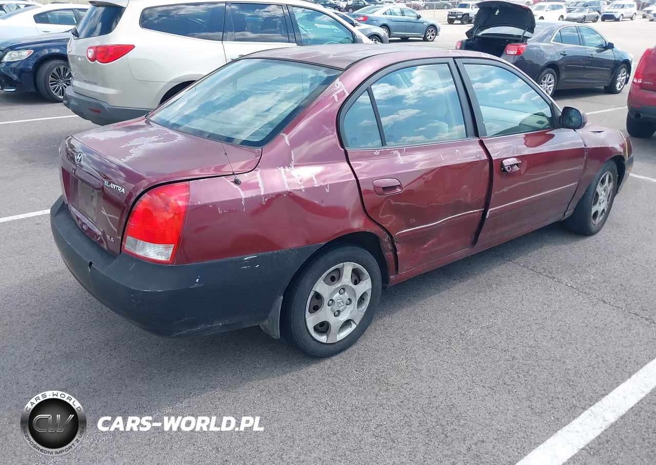 2001 Hyundai Elantra Gls VIN:KMHDN45D41U215781 - 4
