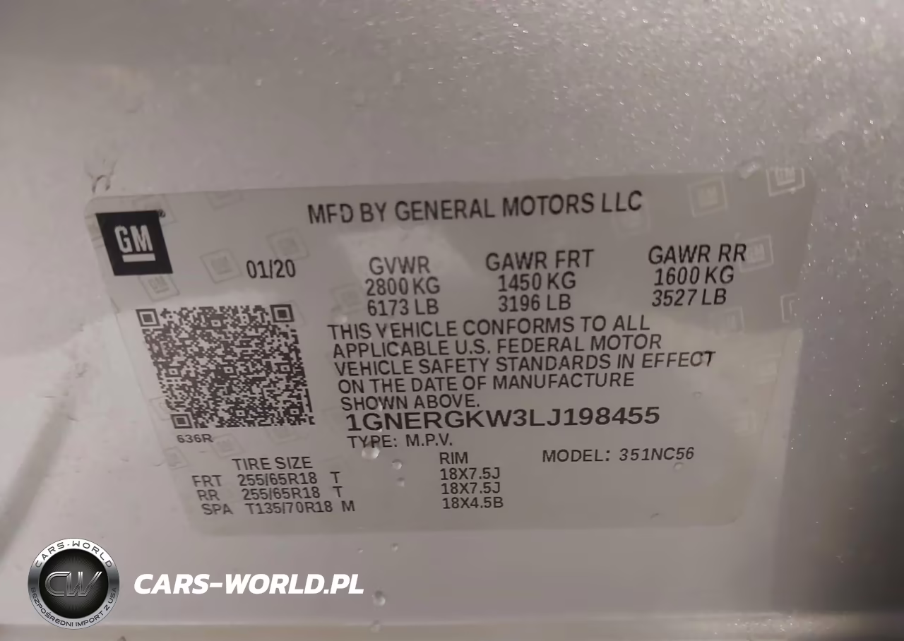 2020 Chevrolet Traverse Fwd Lt Cloth VIN:1GNERGKW3LJ198455 - 9