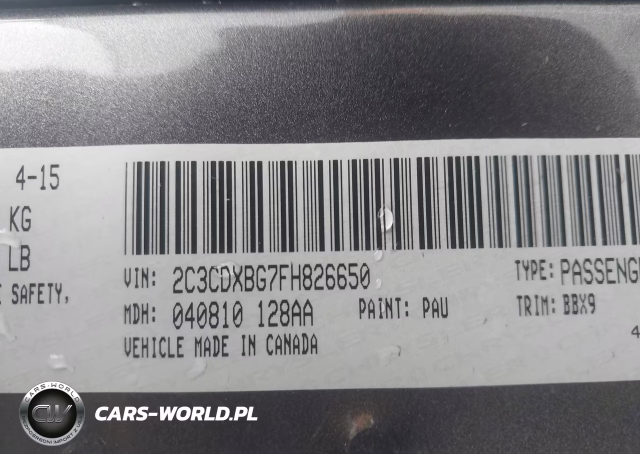 2015 Dodge Charger Se VIN:2C3CDXBG7FH826650 - 9