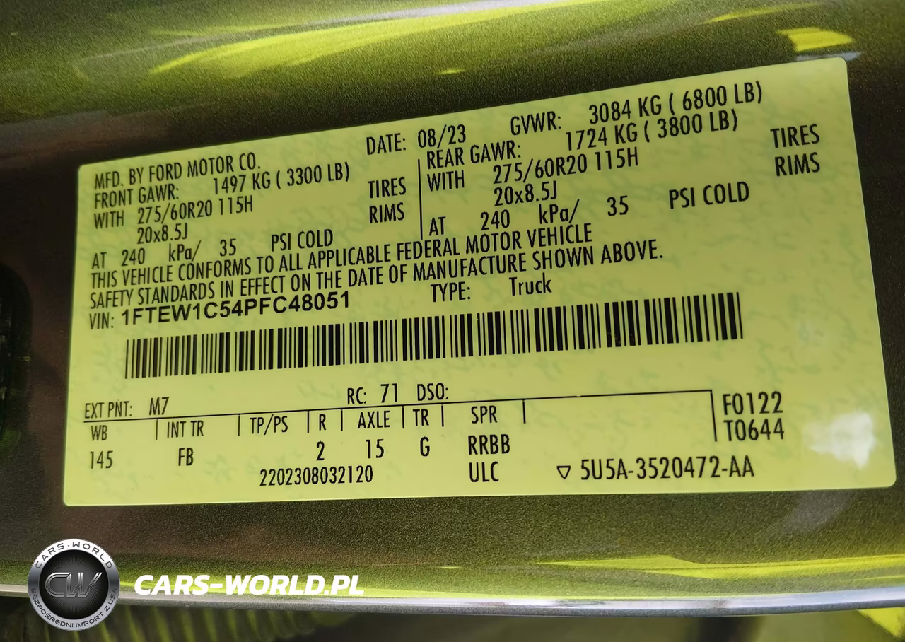 2023 Ford F-150 Xlt VIN:1FTEW1C54PFC48051 - 9
