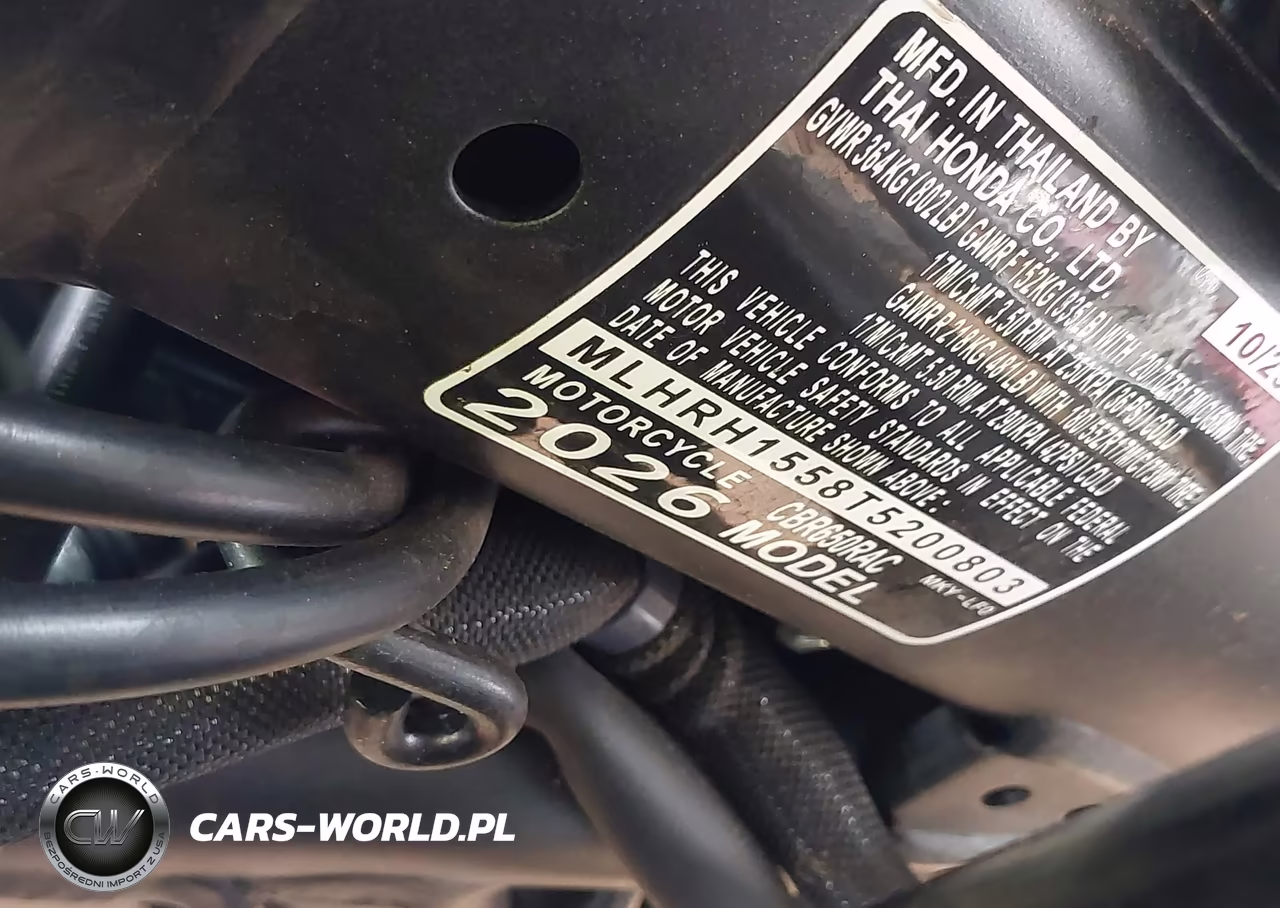 2026 Honda Cbr650 R VIN:MLHRH1558T5200803 - 10