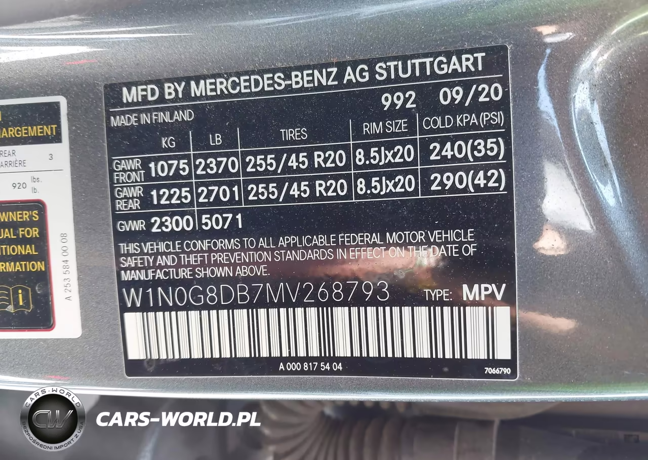 2021 Mercedes-Benz Glc 300 Suv VIN:W1N0G8DB7MV268793 - 9