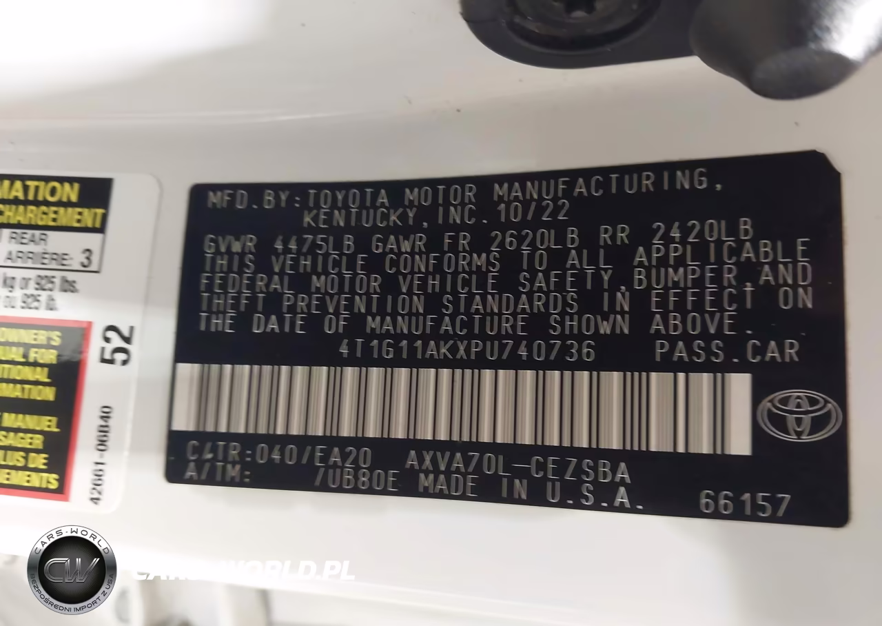 2023 Toyota Camry Se VIN:4T1G11AKXPU740736 - 9