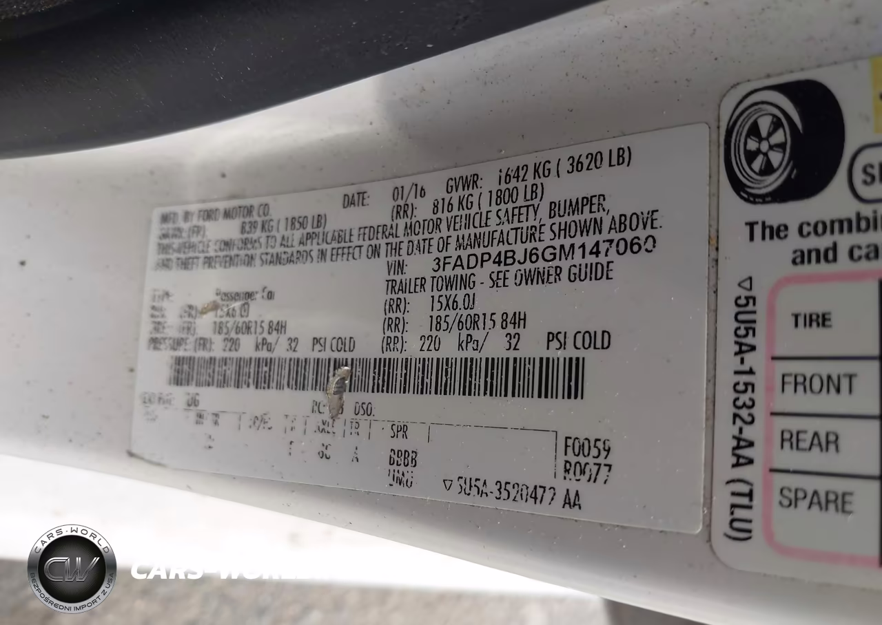 2016 Ford Fiesta Se VIN:3FADP4BJ6GM147060 - 9