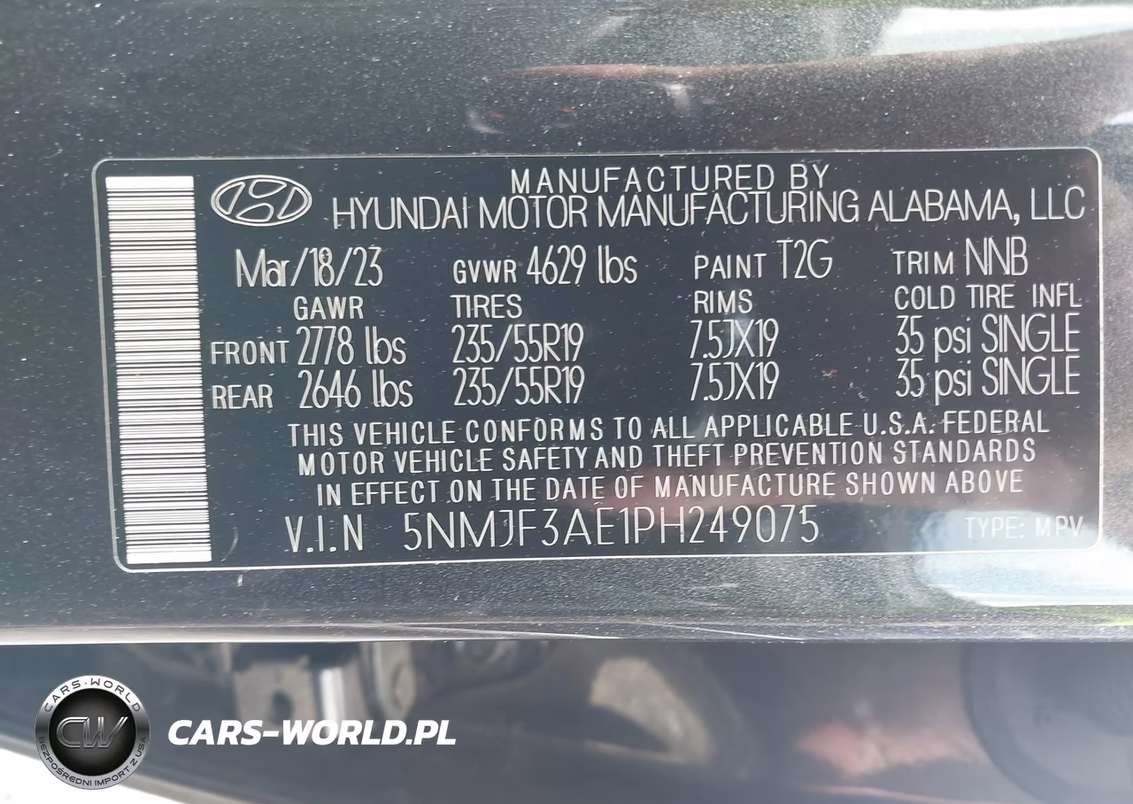 2023 Hyundai Tucson Sel VIN:5NMJF3AE1PH249075 - 9