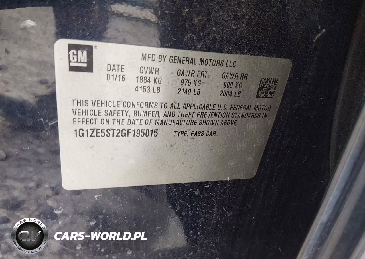 2016 Chevrolet Malibu 1Lt VIN:1G1ZE5ST2GF195015 - 9
