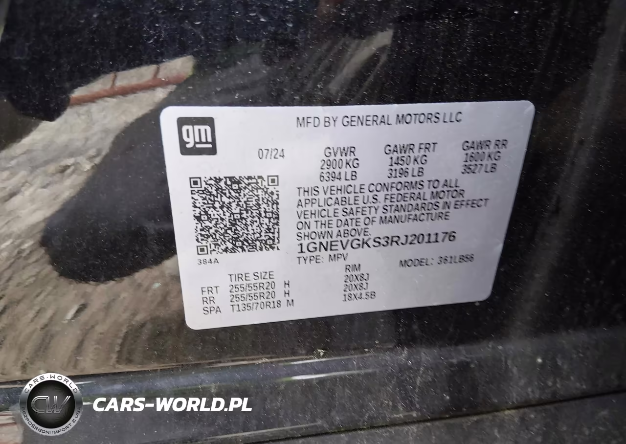 2024 Chevrolet Traverse Awd Lt VIN:1GNEVGKS3RJ201176 - 9