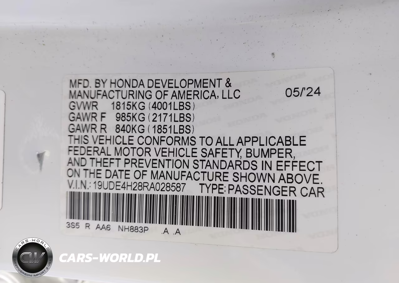 2024 Acura Integra VIN:19UDE4H28RA028587 - 9