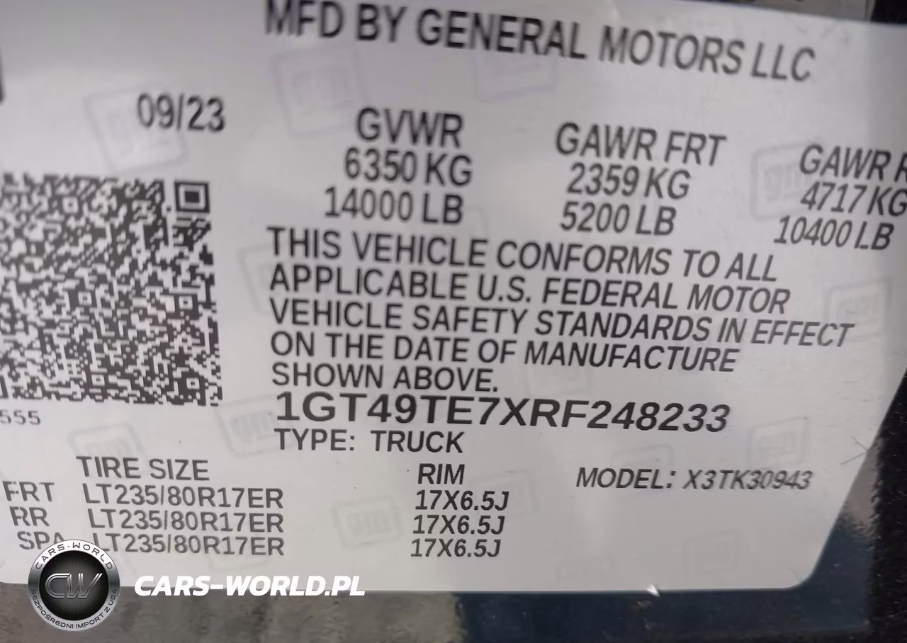 2024 GMC Sierra 3500Hd 4Wd Long Bed Sle VIN:1GT49TE7XRF248233 - 9