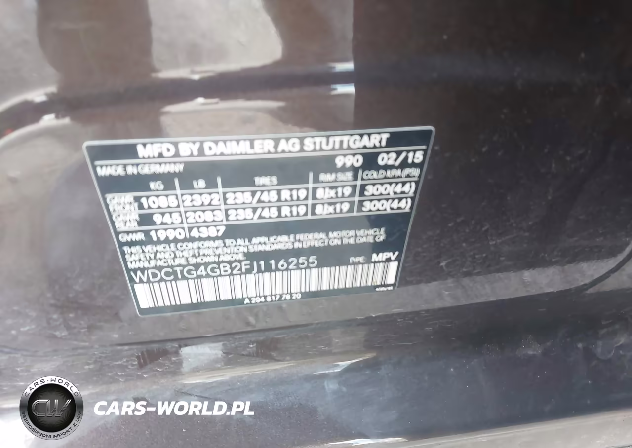 2015 Mercedes-Benz Gla 250 4Matic VIN:WDCTG4GB2FJ116255 - 9