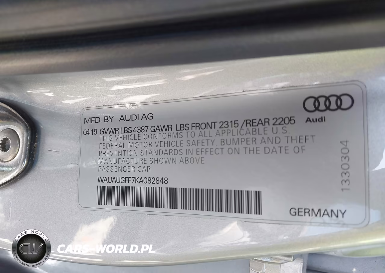 2019 Audi A3 40 Premium-40 Titanium Premium VIN:WAUAUGFF7KA082848 - 9