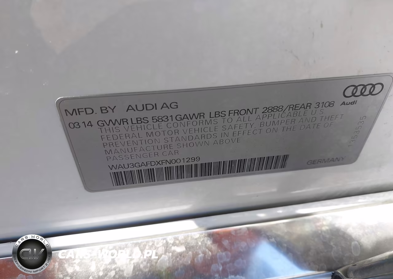 2015 Audi A8 L 3.0T VIN:WAU3GAFDXFN001299 - 9