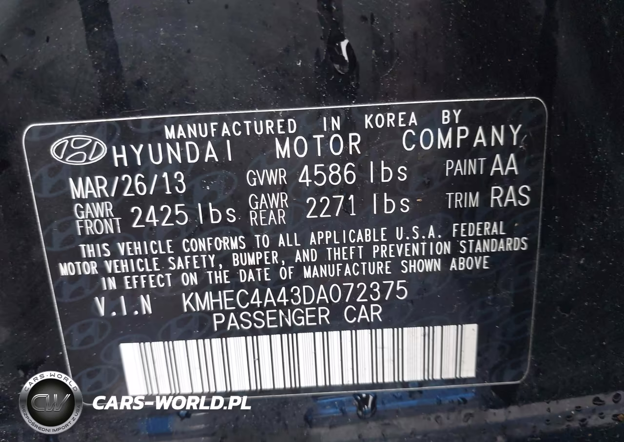 2013 Hyundai Sonata Hybrid Limited VIN:KMHEC4A43DA072375 - 9