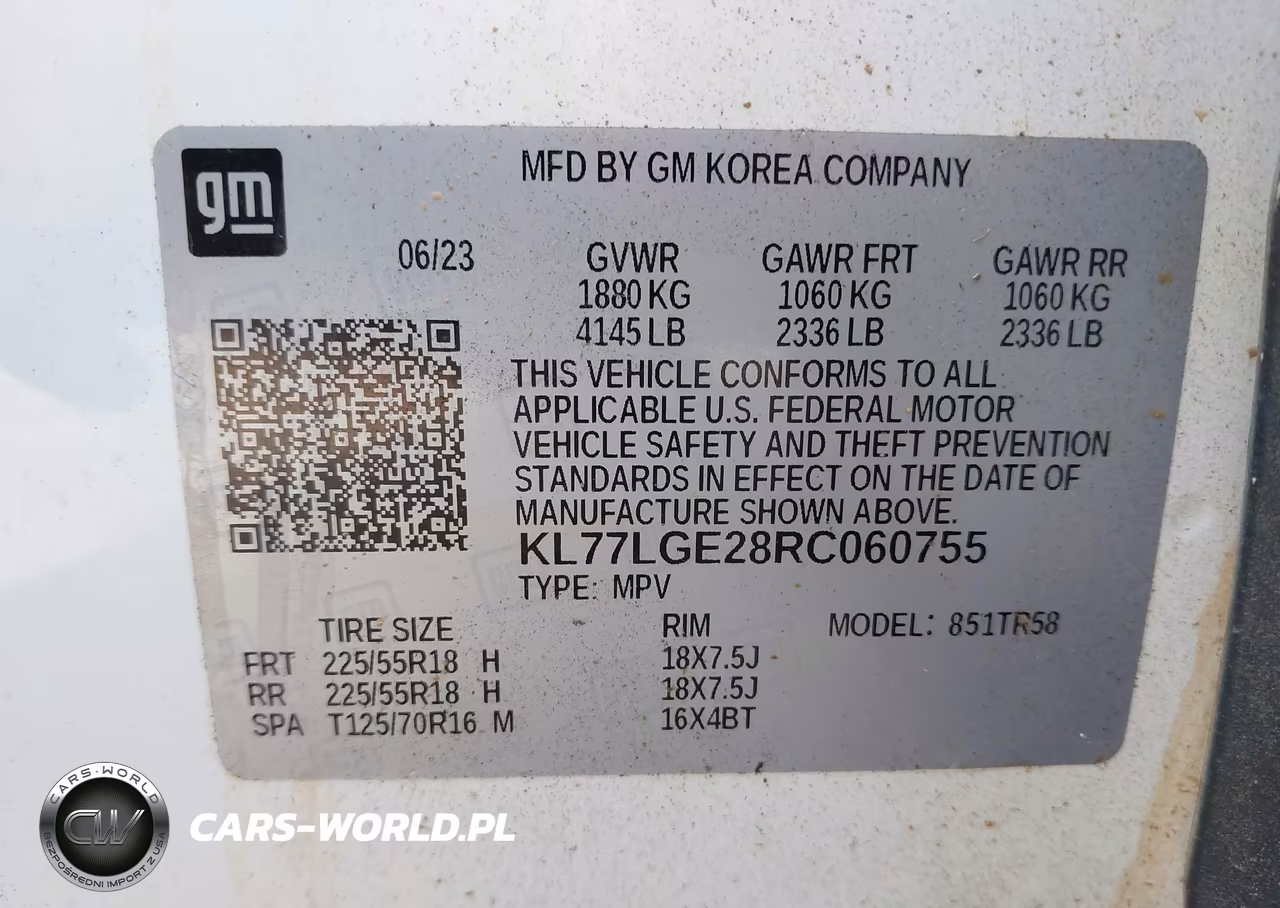 2024 Chevrolet Trax Fwd 1Rs VIN:KL77LGE28RC060755 - 9