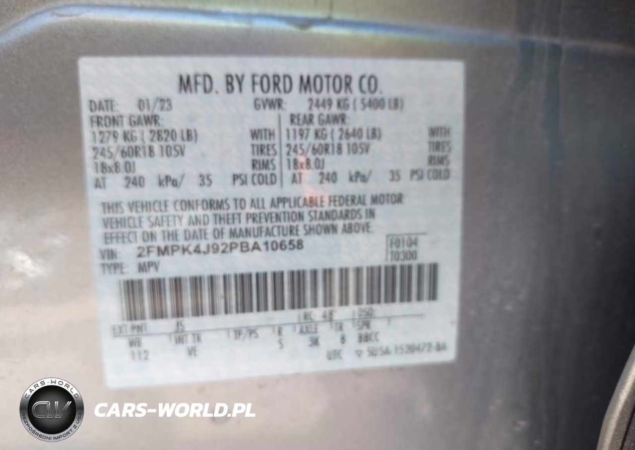 2023 Ford Edge Sel VIN:2FMPK4J92PBA10658 - 9