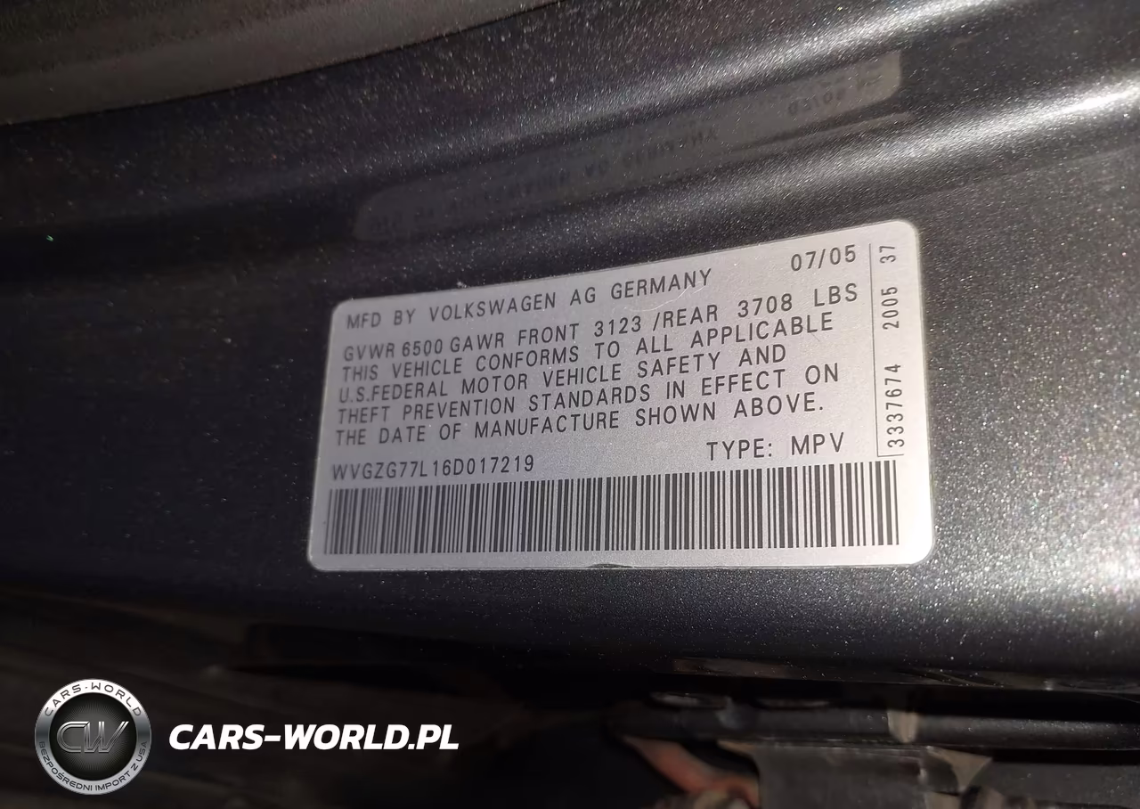 2006 Volkswagen Touareg V6 VIN:WVGZG77L16D017219 - 9