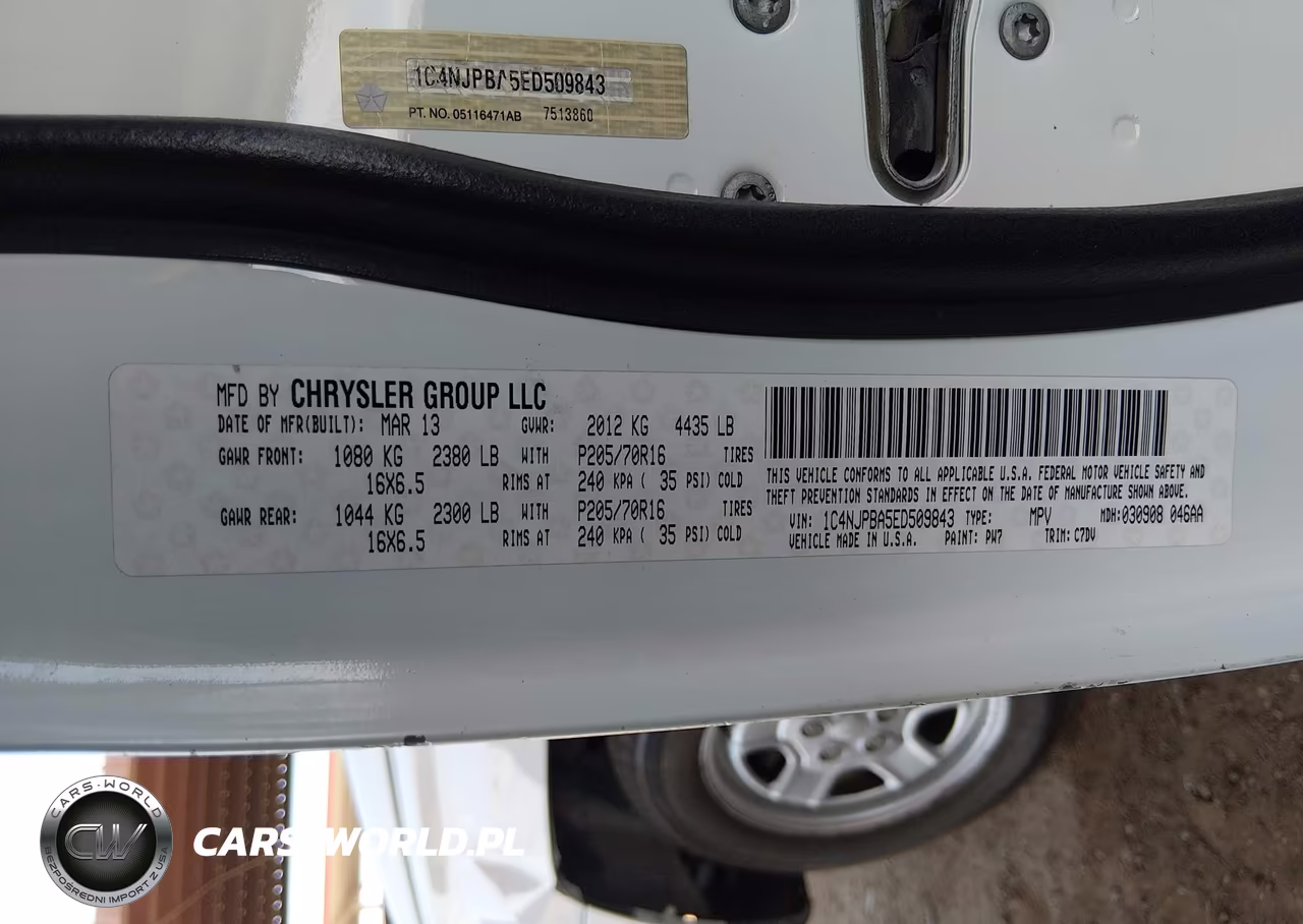 2014 Jeep Patriot Sport VIN:1C4NJPBA5ED509843 - 9