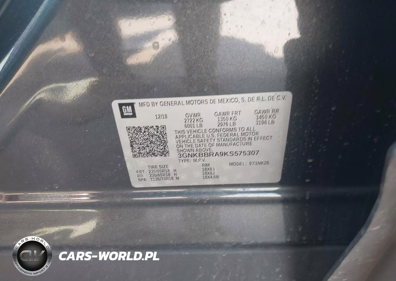 2019 Chevrolet Blazer VIN:3GNKBBRA9KS575307 - 9