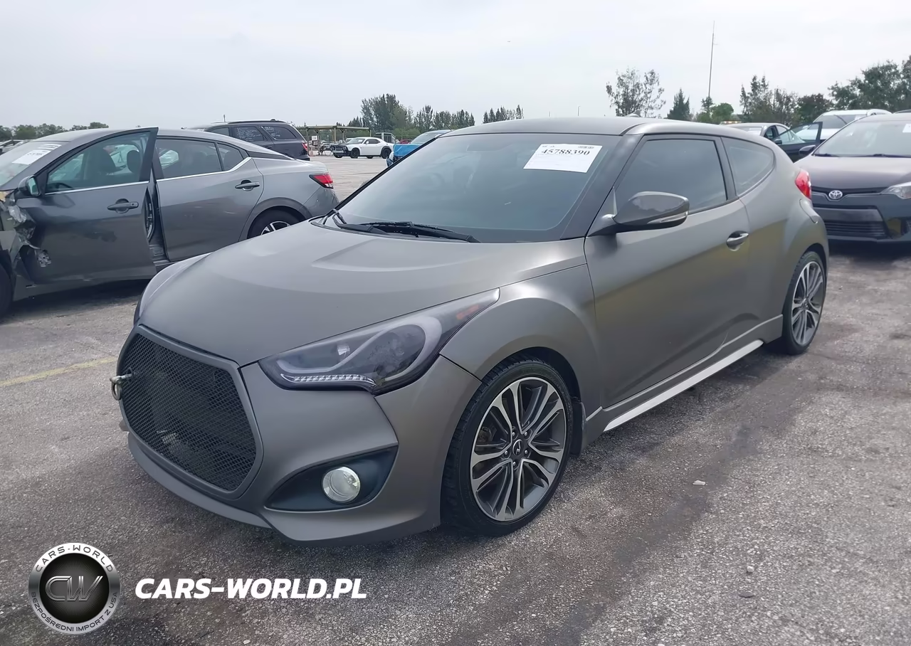 2016 Hyundai Veloster Turbo VIN:KMHTC6AE3GU265639 - 2