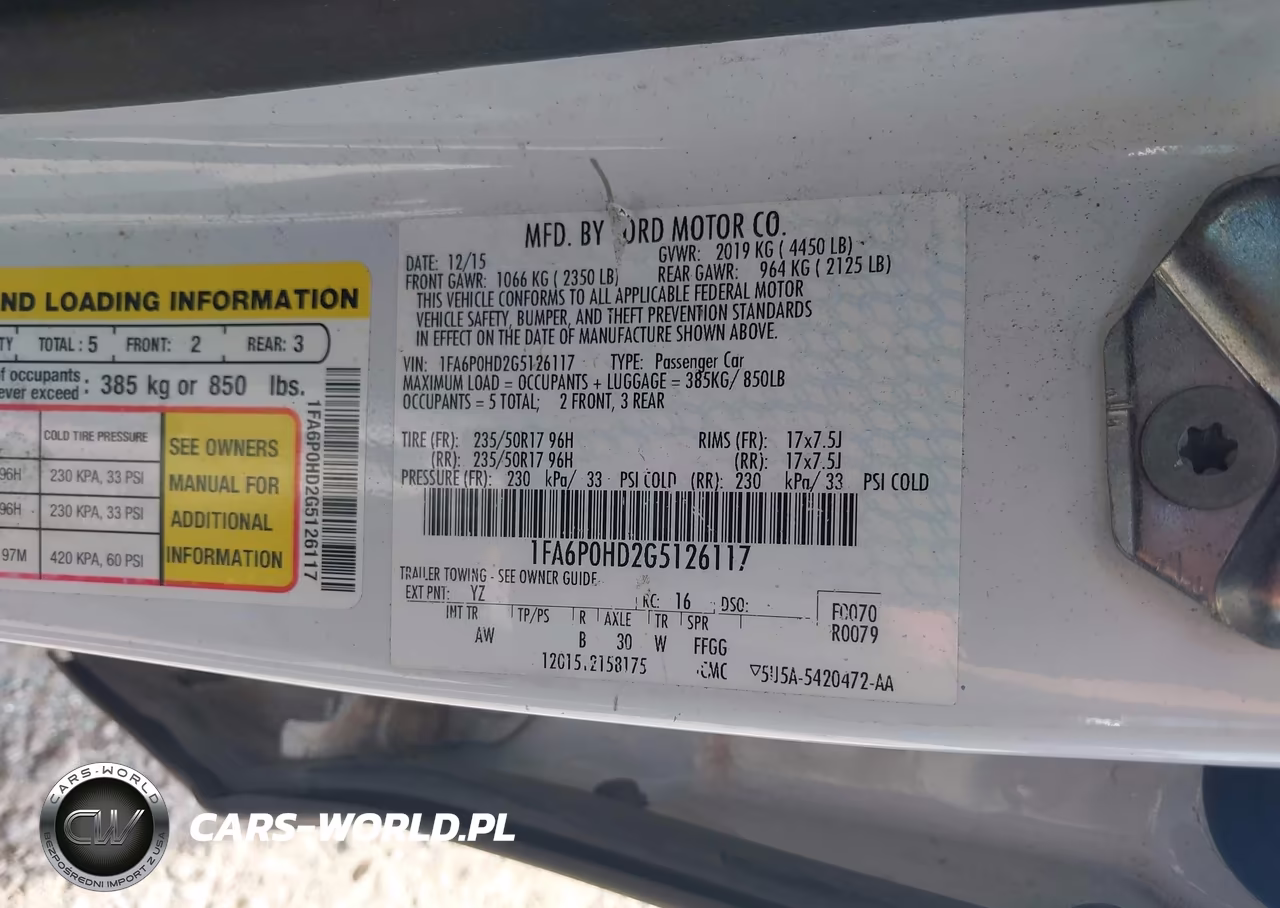 2016 Ford Fusion Se VIN:1FA6P0HD2G5126117 - 9