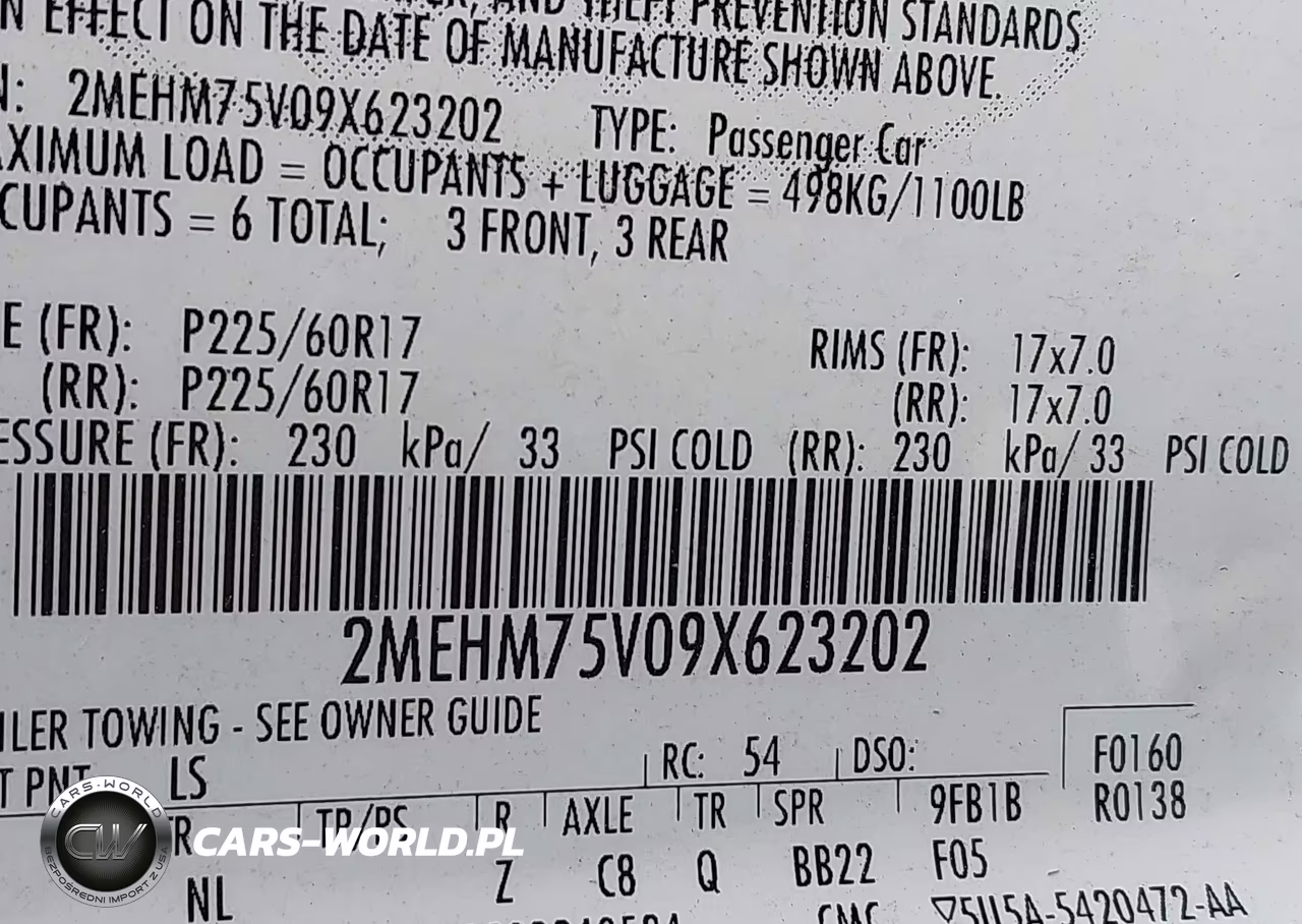 2009 Mercury Grand Marquis Ls (Fleet Only) VIN:2MEHM75V09X623202 - 9
