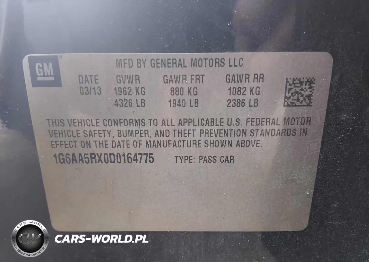 2013 Cadillac Ats Standard VIN:1G6AA5RX0D0164775 - 9