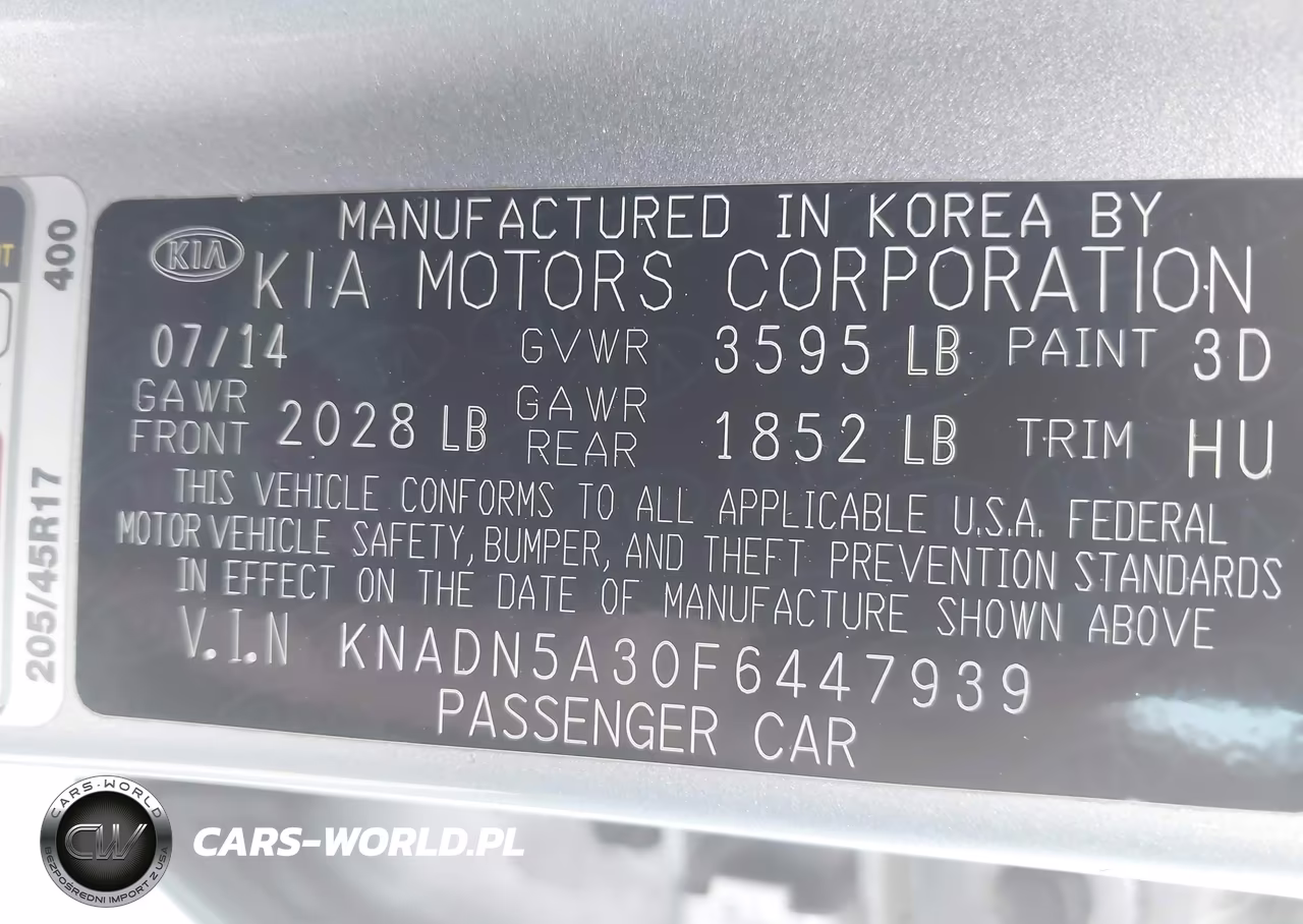 2015 Kia Rio Sx VIN:KNADN5A30F6447939 - 9