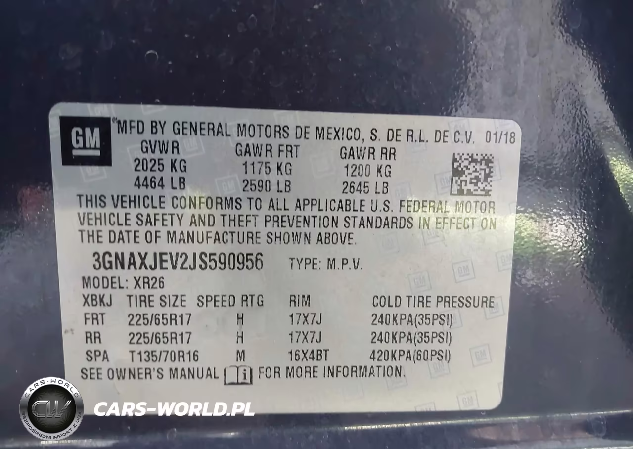2018 Chevrolet Equinox Lt VIN:3GNAXJEV2JS590956 - 9