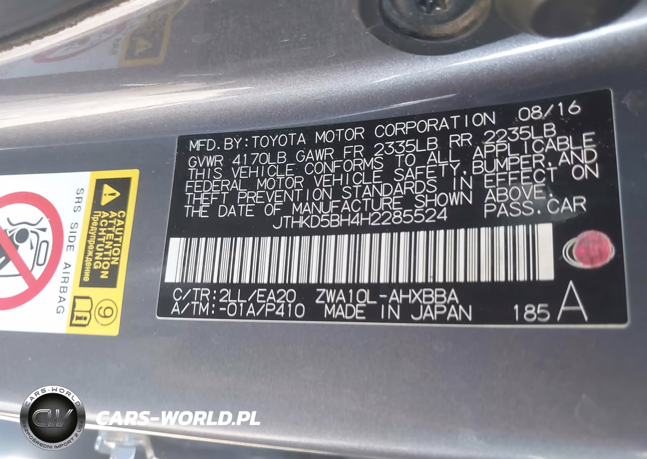 2017 Lexus Ct 200H VIN:JTHKD5BH4H2285524 - 9