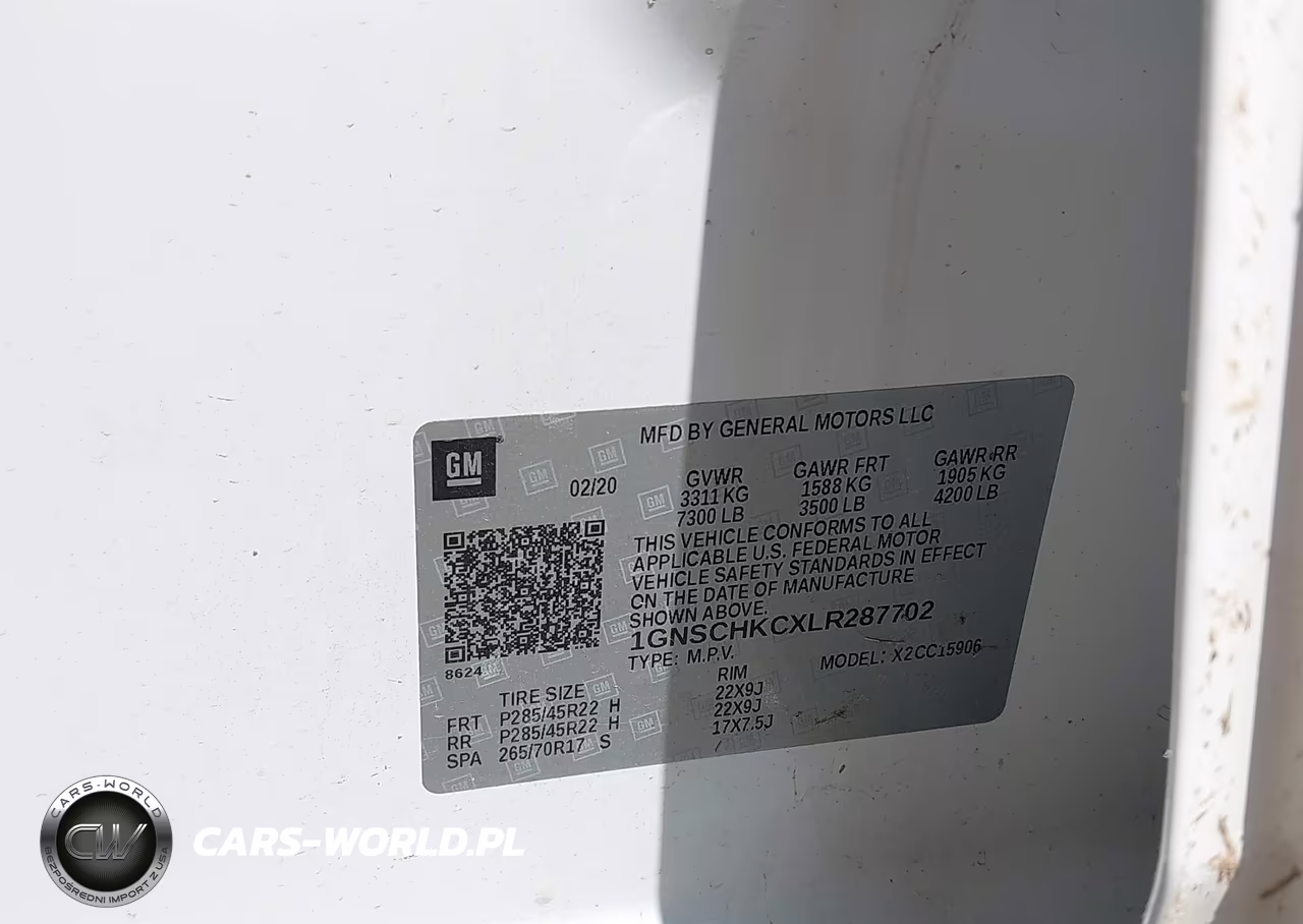 2020 Chevrolet Suburban 2Wd Lt VIN:1GNSCHKCXLR287702 - 9