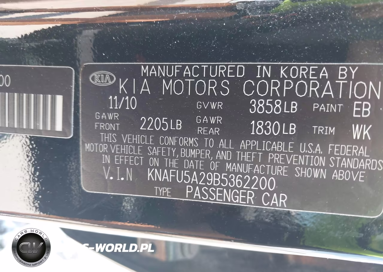 2011 Kia Forte Ex VIN:KNAFU5A29B5362200 - 9