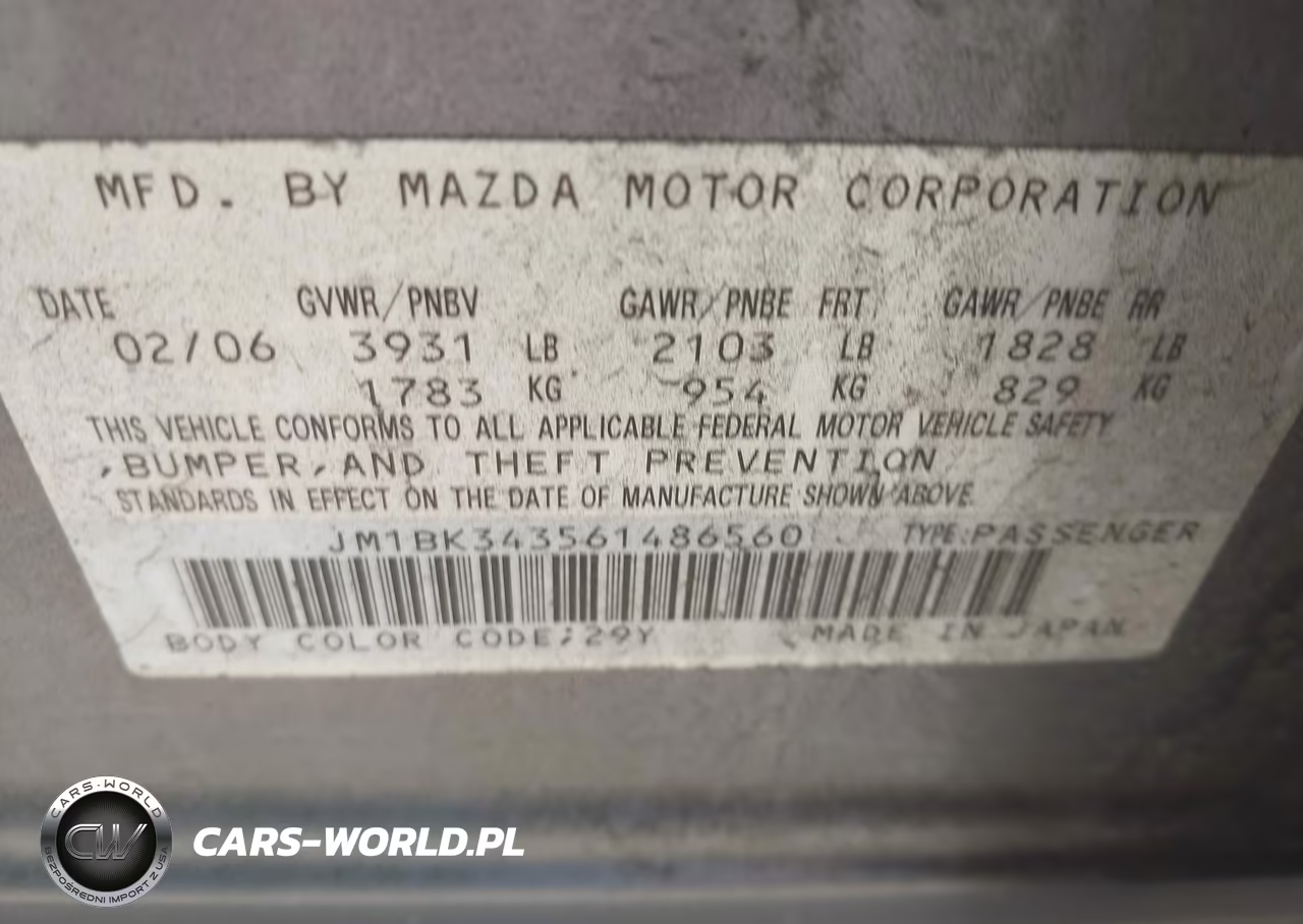2006 Mazda Mazda3 S Touring VIN:JM1BK343561486560 - 9