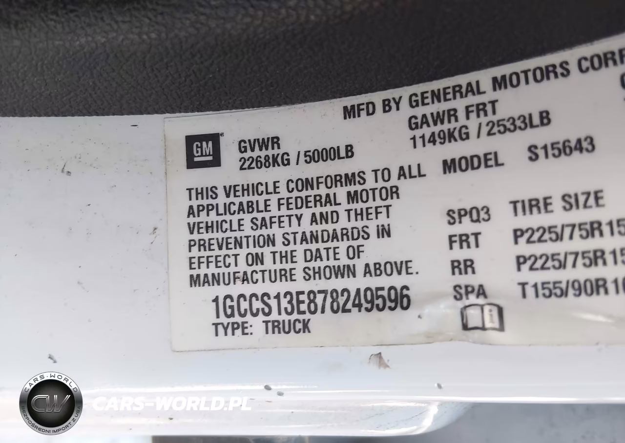 2007 Chevrolet Colorado Lt VIN:1GCCS13E878249596 - 9