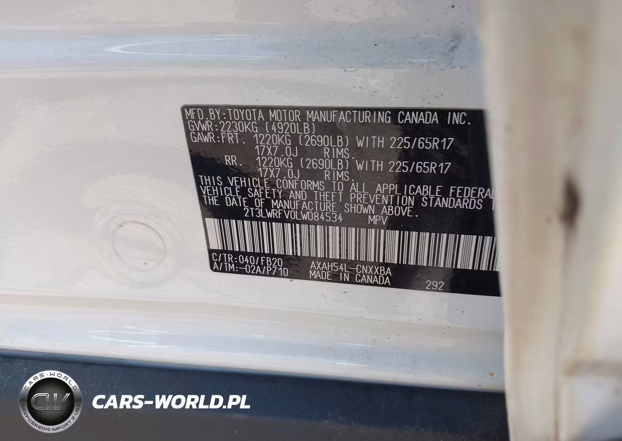 2020 Toyota Rav4 Hybrid Le VIN:2T3LWRFV0LW084534 - 9