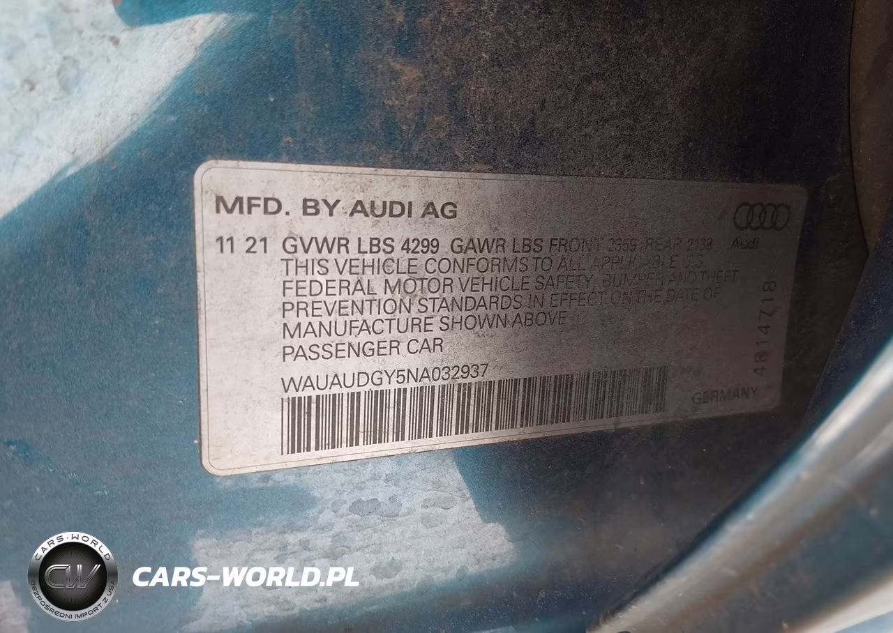 2022 Audi A3 Premium 40 Tfsi Front-Wheel Drive S Tronic VIN:WAUAUDGY5NA032937 - 9