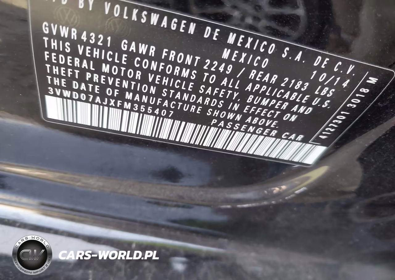 2015 Volkswagen Jetta 1.8T Se VIN:3VWD07AJXFM355407 - 9