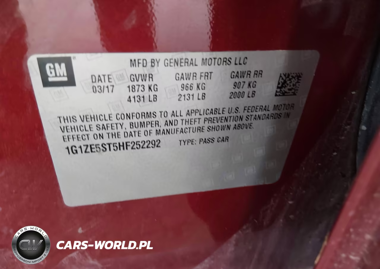 2017 Chevrolet Malibu 1Lt VIN:1G1ZE5ST5HF252292 - 9