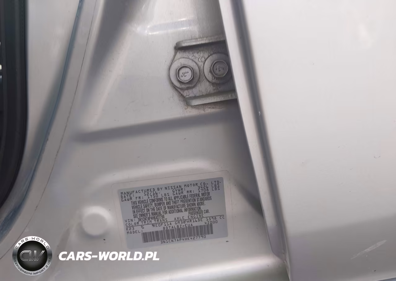 2017 Nissan Versa 1.6 Sv VIN:3N1CN7AP4HK427790 - 9