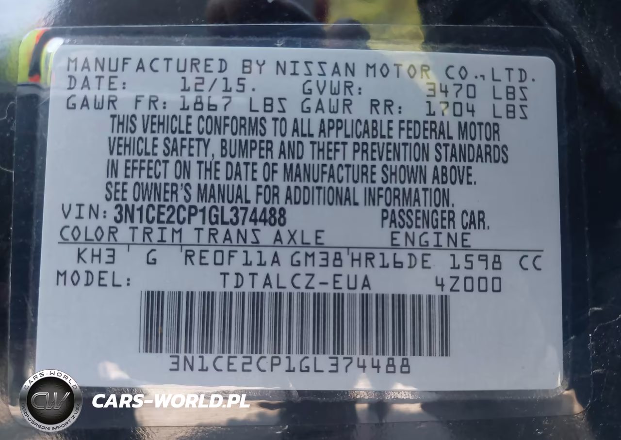 2016 Nissan Versa Note S Plus VIN:3N1CE2CP1GL374488 - 9