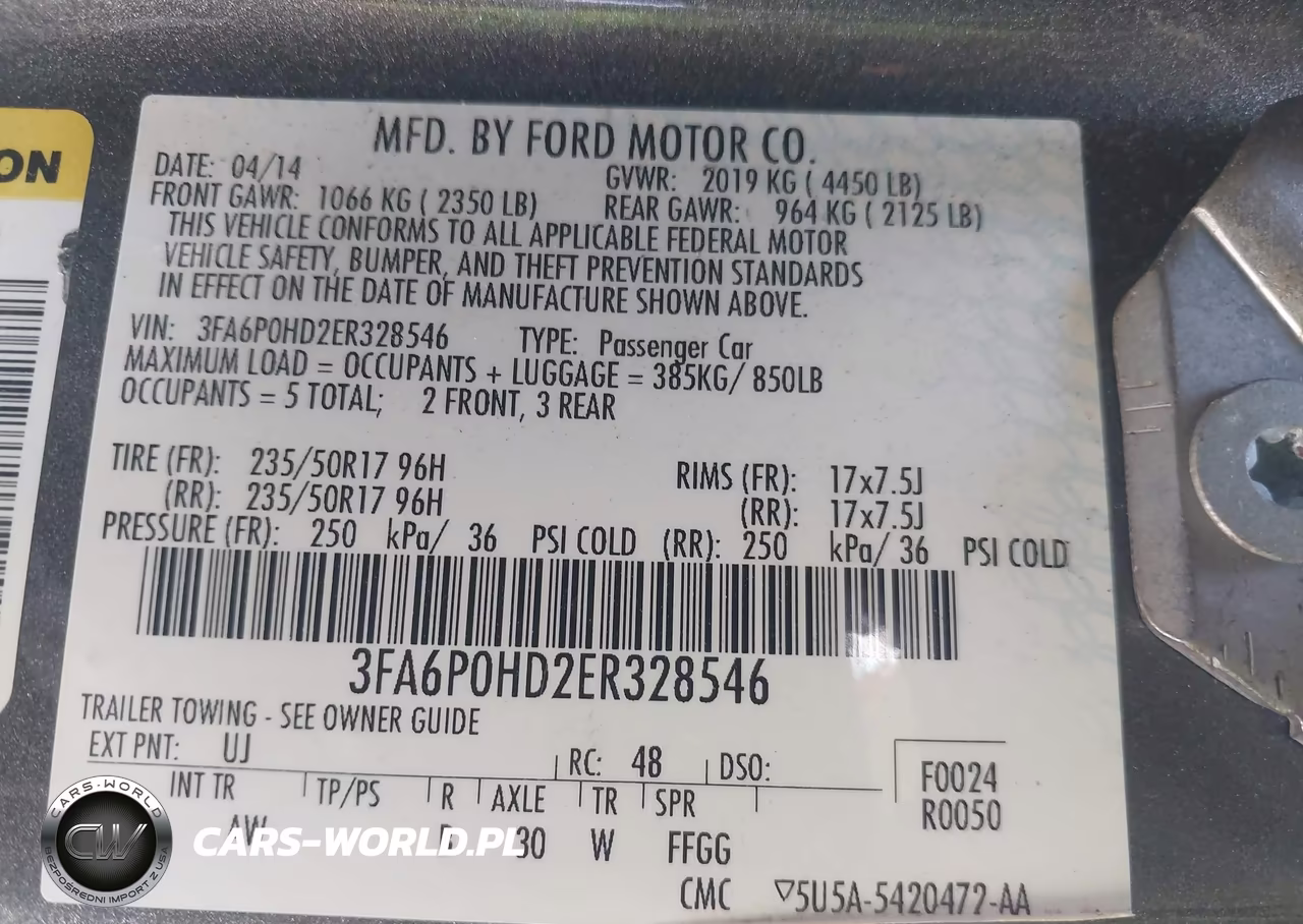 2014 Ford Fusion Se VIN:3FA6P0HD2ER328546 - 9
