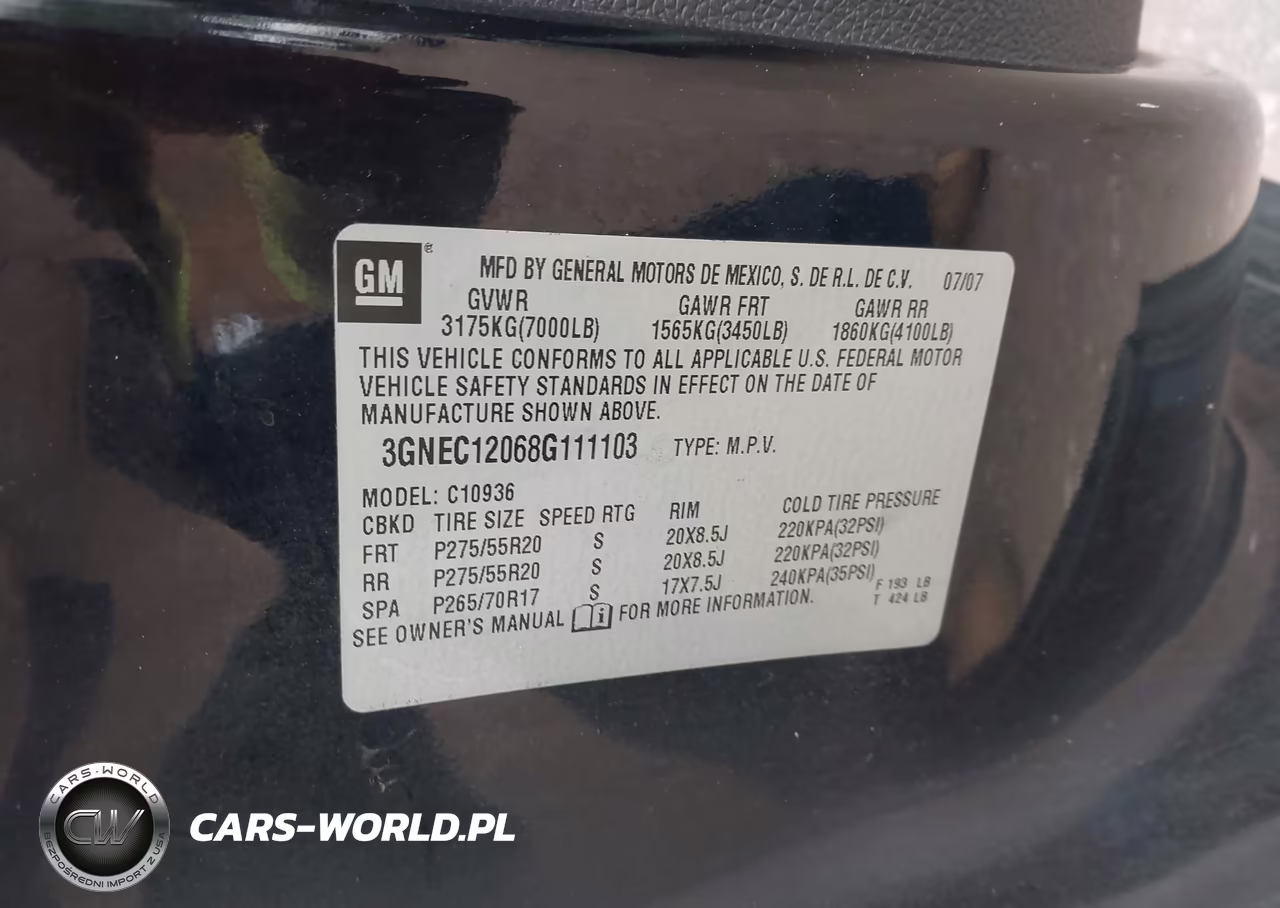 2008 Chevrolet Avalanche 1500 Lt VIN:3GNEC12068G111103 - 9