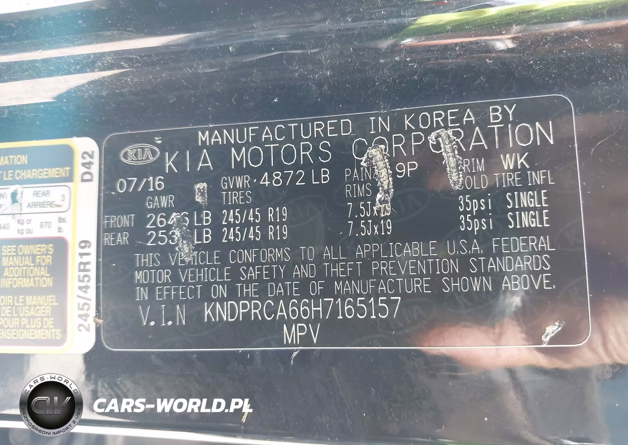 2017 Kia Sportage Sx Turbo VIN:KNDPRCA66H7165157 - 9