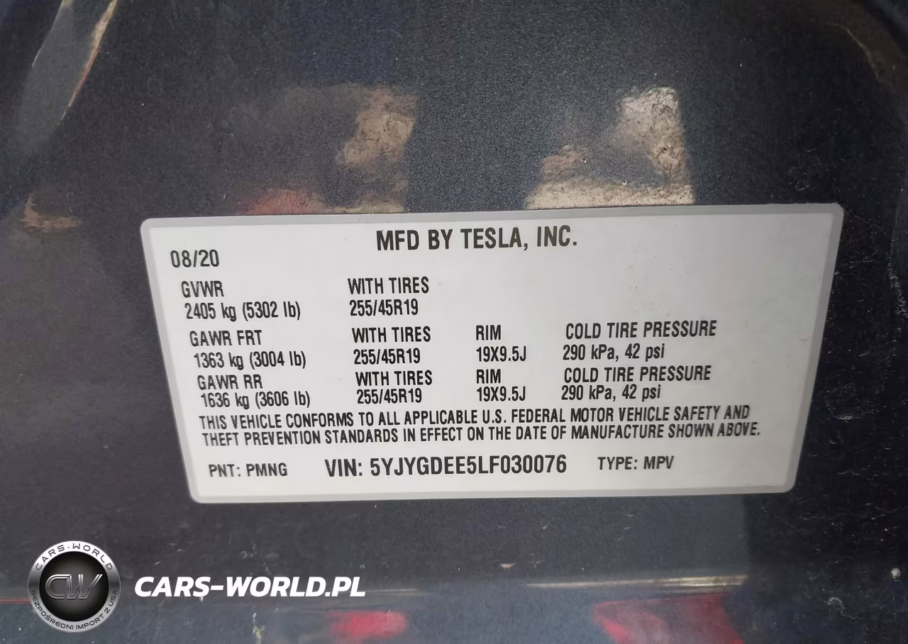 2020 Tesla Model Y Long Range Dual Motor All-Wheel Drive VIN:5YJYGDEE5LF030076 - 9