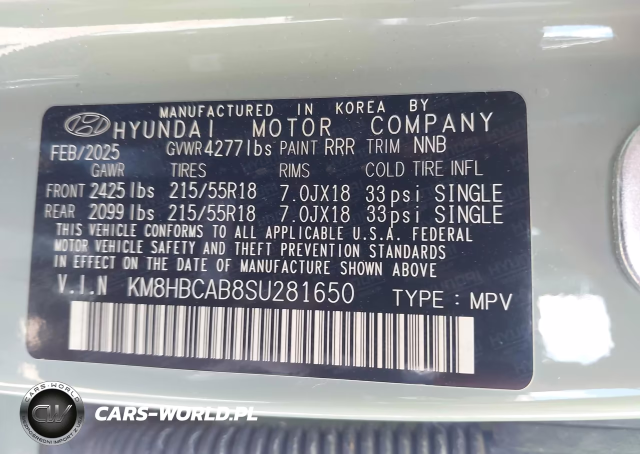 2025 Hyundai Kona Sel VIN:KM8HBCAB8SU281650 - 9