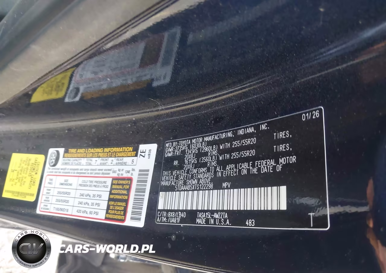 2026 Toyota Grand Highlander Platinum VIN:5TDAAAB5XTS122298 - 9